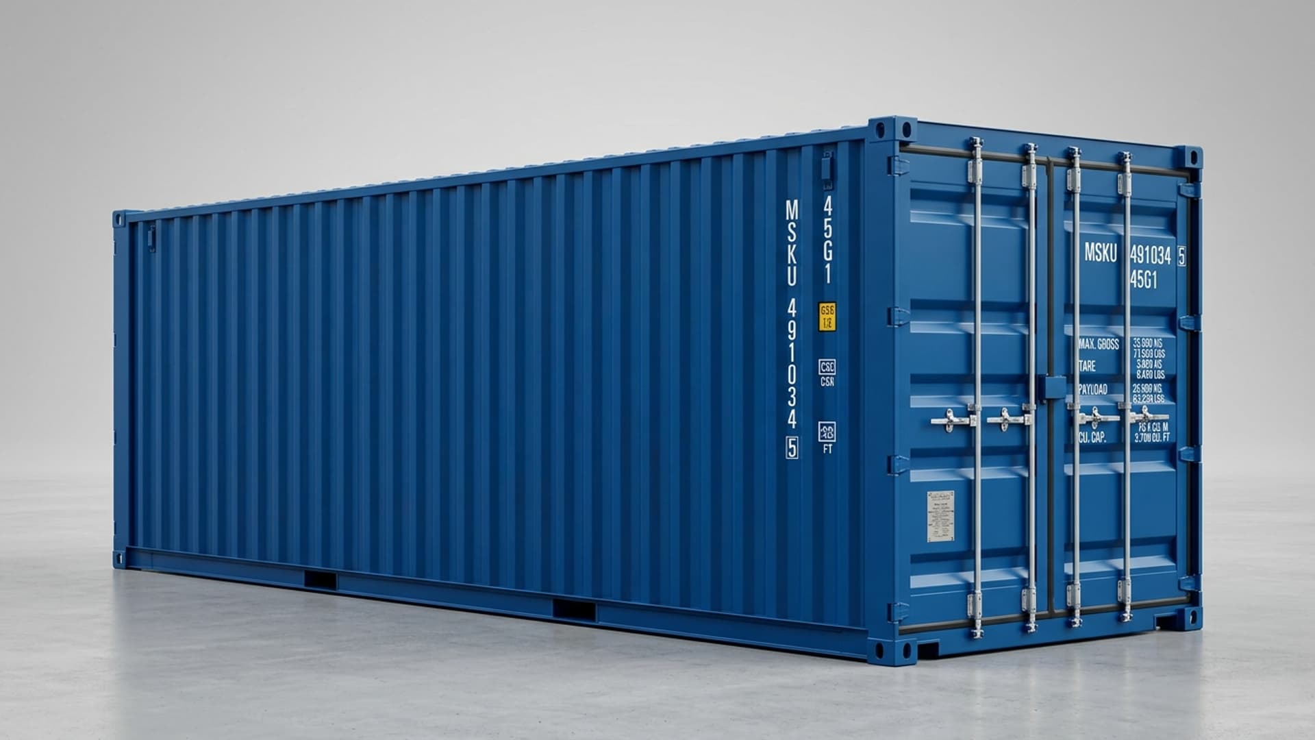 Nieuwe zeecontainer rechtstreeks vanaf de productielijn met perfecte verf en ISO-merkwaardevastiging