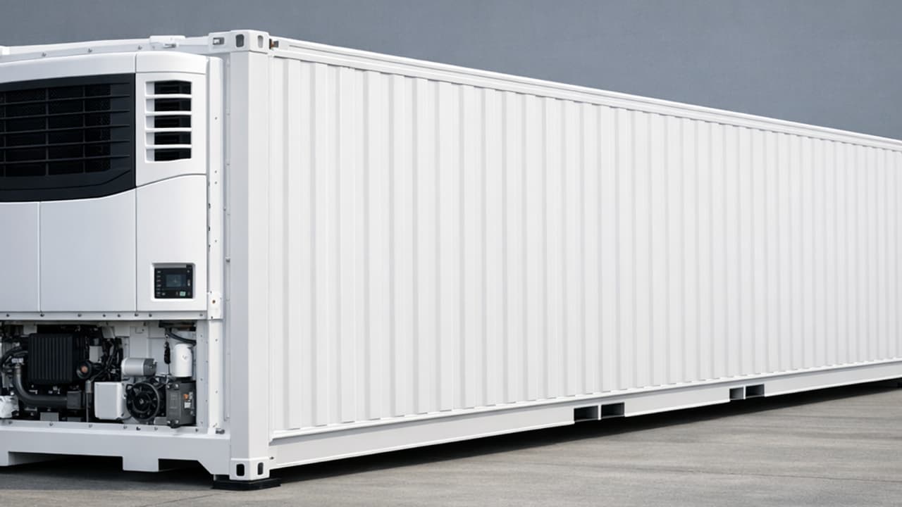 Witte hygiënische koelcontainer RAL 9016 voor farmaceutisch, medische en voedselveiligheidsdoeleinden