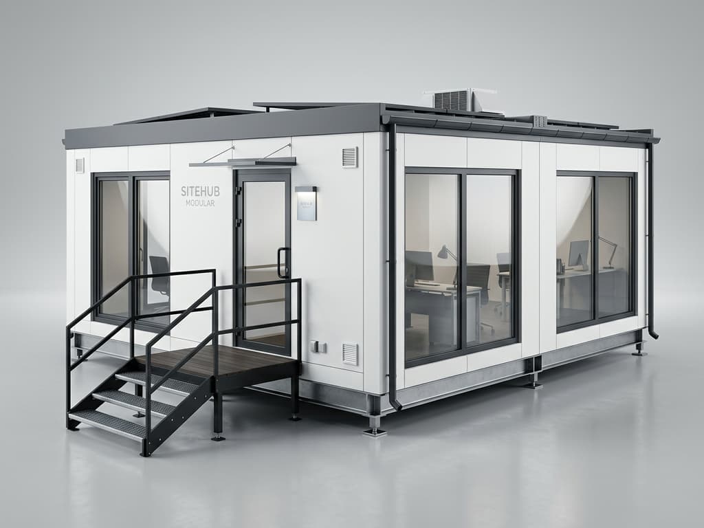Modulaire werfbungalow wit