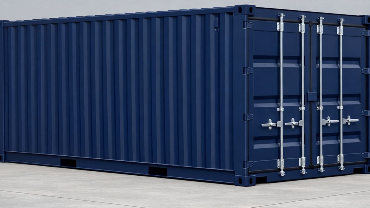20 voet one-trip container, lak bijna als nieuw