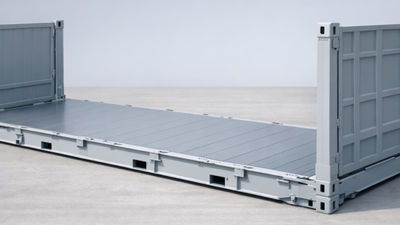 Nieuwe flat rack container 40 voet met inklapbare zijwanden