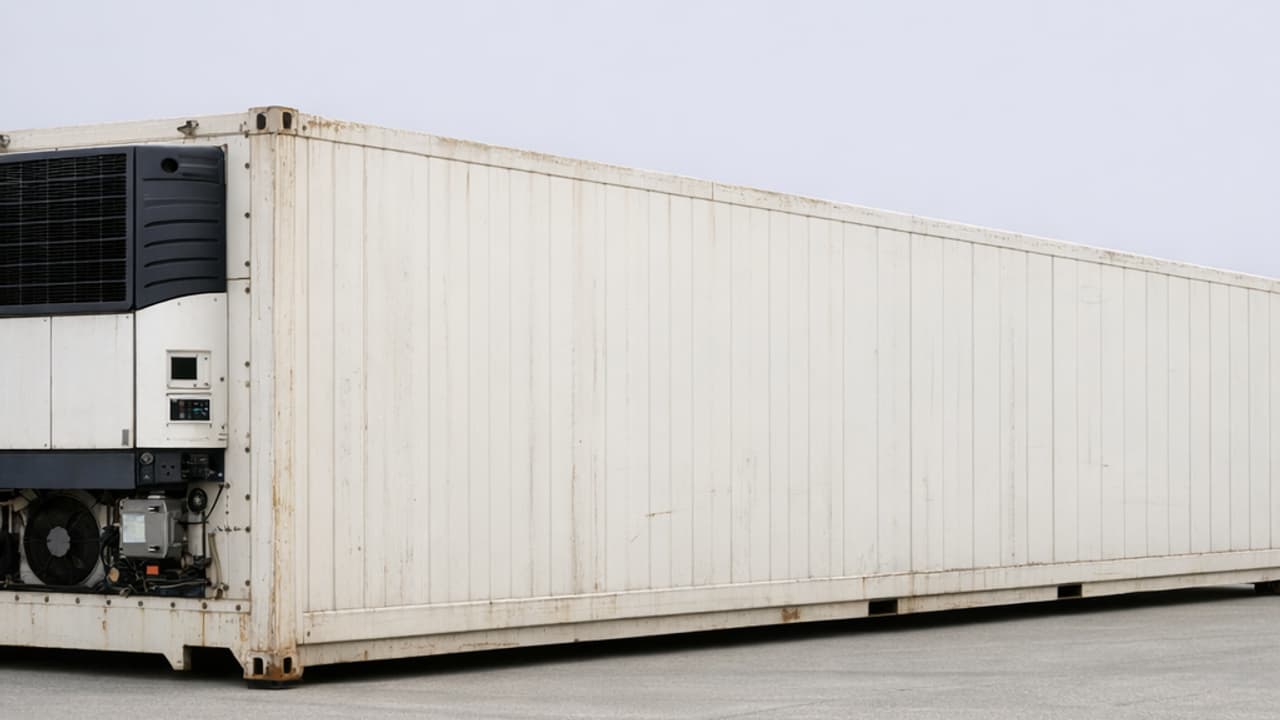 Container koelcontainer tweedehands geleverd naar Ede