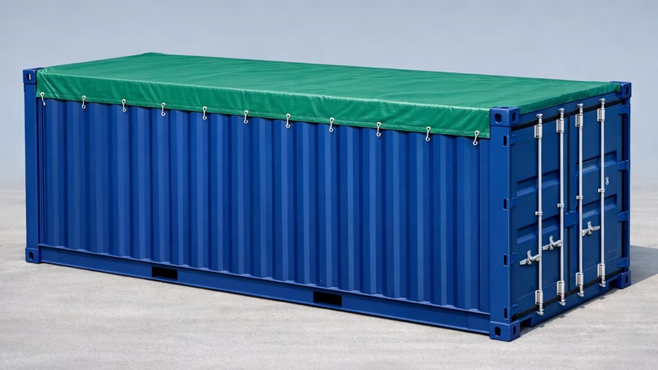 Nieuwe open top container 40 voet met gestrekte zeil