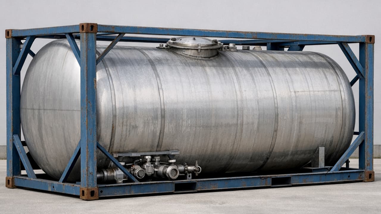 Tweedehands inox citerne tankcontainer 20 voet